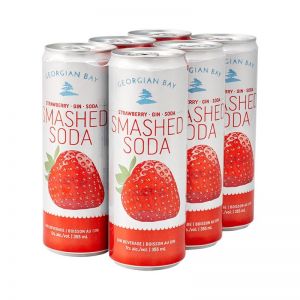 Georgian Bay Strawberry Smashed Soda 6pk